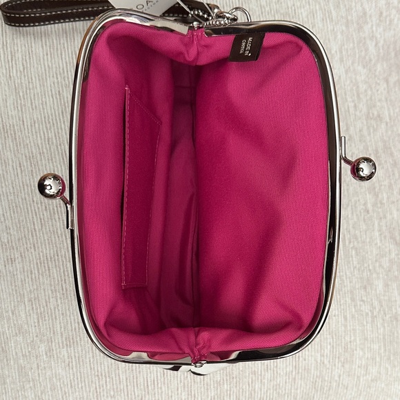 Coach Zebra Stripe Clutch - Brown and White - Picture 2 of 2